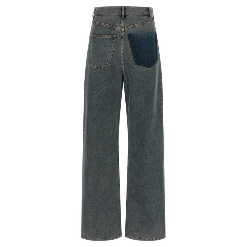 Back-to-back construction jeans