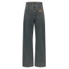 Back-to-back construction jeans