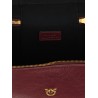 Crumpled effect leather handbag