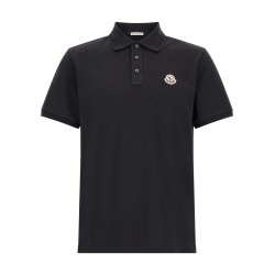 Logo patch polo shirt