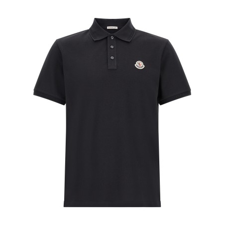Logo patch polo shirt