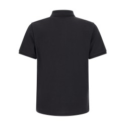Logo patch polo shirt