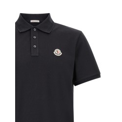 Logo patch polo shirt