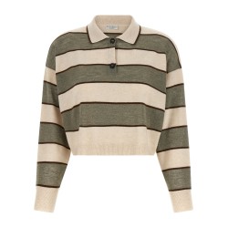 'Sparkling Stripes' polo shirt