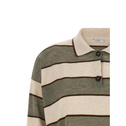 'Sparkling Stripes' polo shirt