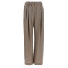 Light pants with pleats