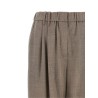 Light pants with pleats