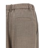 Light pants with pleats