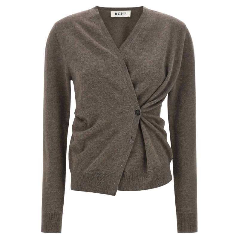 Asymmetrical 'Twisted ballet' cardigan