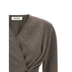 Asymmetrical 'Twisted ballet' cardigan