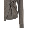 Asymmetrical 'Twisted ballet' cardigan
