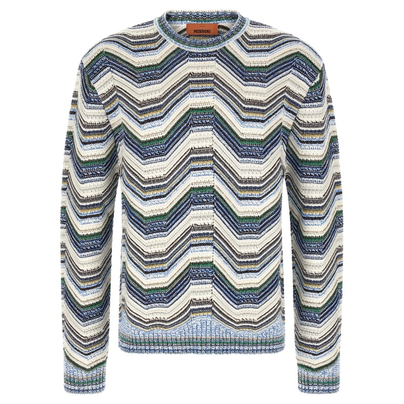Geometric zig zag sweater