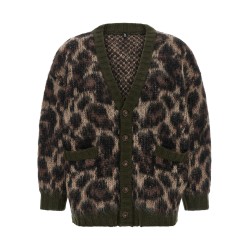 Animal print cardigan