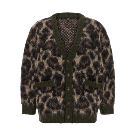 Animal print cardigan