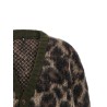 Animal print cardigan