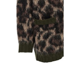 Animal print cardigan