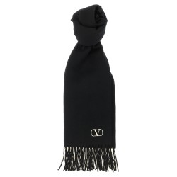 Cashmere scarf Valentino Garavani with fringes