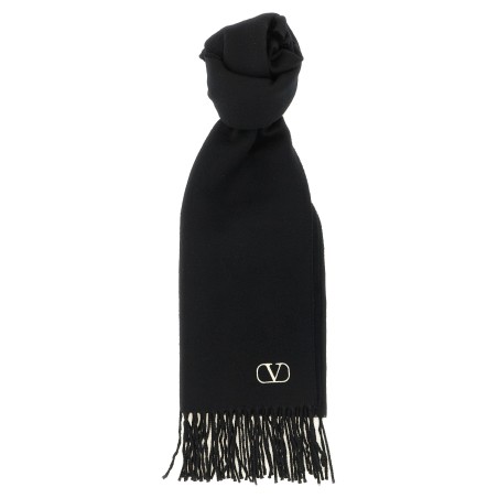 Cashmere scarf Valentino Garavani with fringes