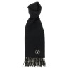 Cashmere scarf Valentino Garavani with fringes
