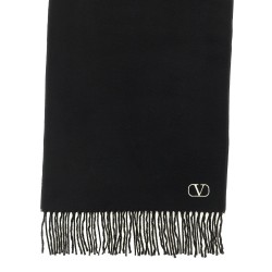 Cashmere scarf Valentino Garavani with fringes
