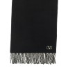 Cashmere scarf Valentino Garavani with fringes