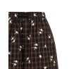 'Check Flower' bermuda shorts