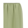 Satin froissé and lace skirt