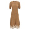 Lace hem dress