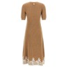 Lace hem dress