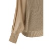 Organza sleeve cardigan