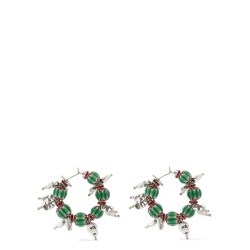 Rings earrings with beads