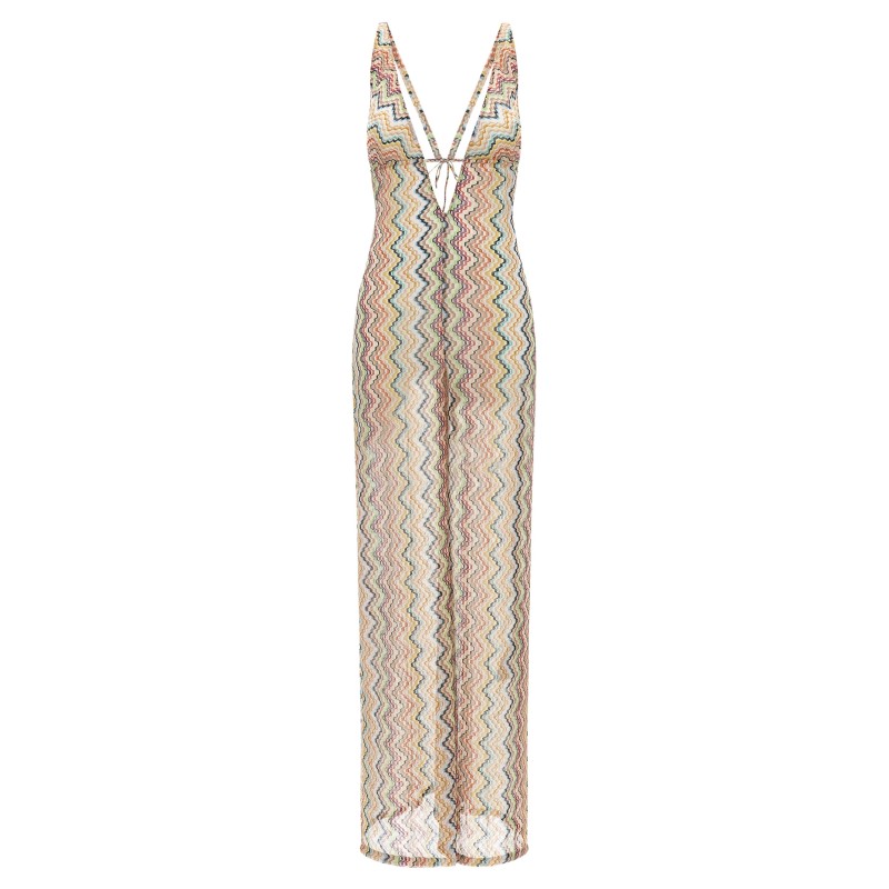 Zigzag cover-up suit