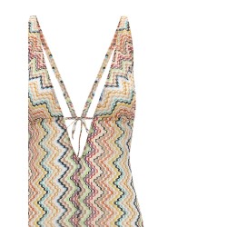 Zigzag cover-up suit