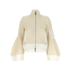 'Nylon Twill x Wool Knit' blouson