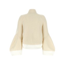 'Nylon Twill x Wool Knit' blouson