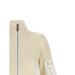 'Nylon Twill x Wool Knit' blouson