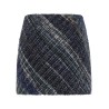 Check wool skirt