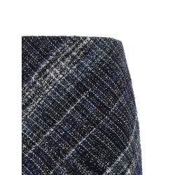 Check wool skirt
