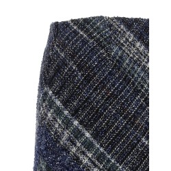 Check wool skirt