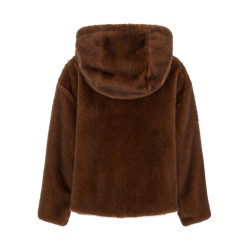 Faux fur bomber jacket