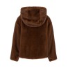 Faux fur bomber jacket