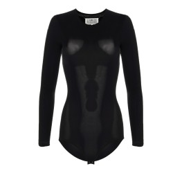 Long sleeves crew neck bodysuit