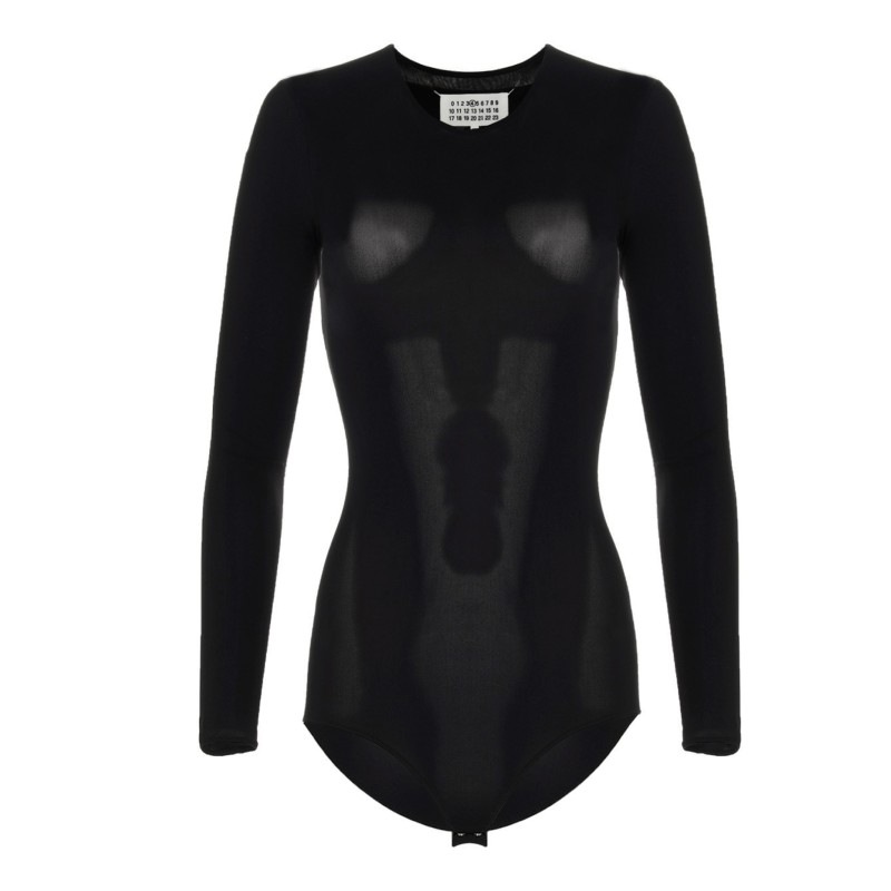Long sleeves crew neck bodysuit