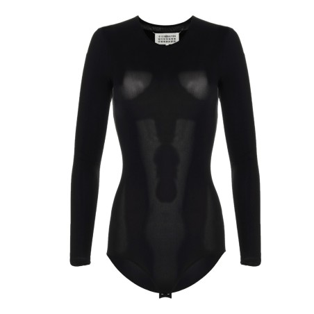 Long sleeves crew neck bodysuit