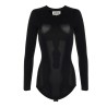 Long sleeves crew neck bodysuit