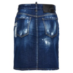 'Icon Spray' denim skirt
