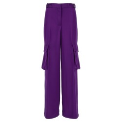 Satin cargo pants
