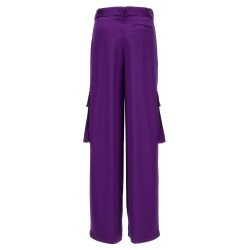 Satin cargo pants