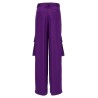 Satin cargo pants