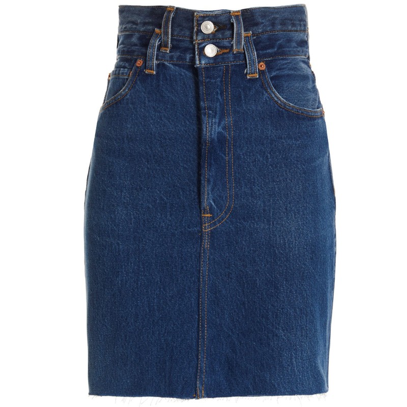 'Double Waisted Pencil' Re Done x Levi's skirt
